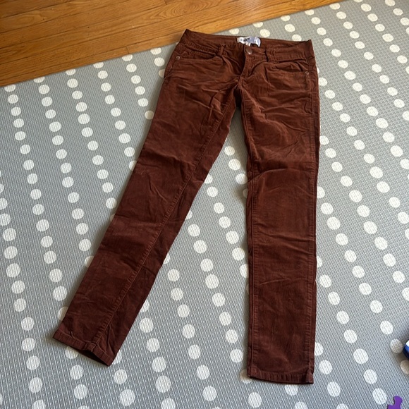 JOLT Rust Cognac Corduroy Tight Skinny Pant Size 1 - Picture 3 of 7